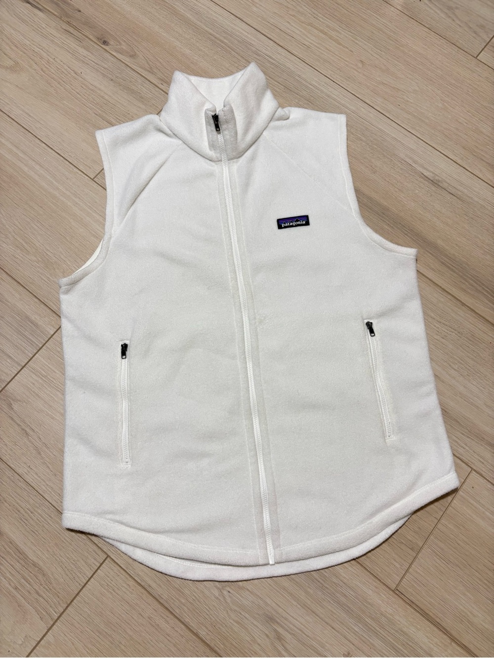 Women’s Patagonia Microdini Fleece Vest White size Small
